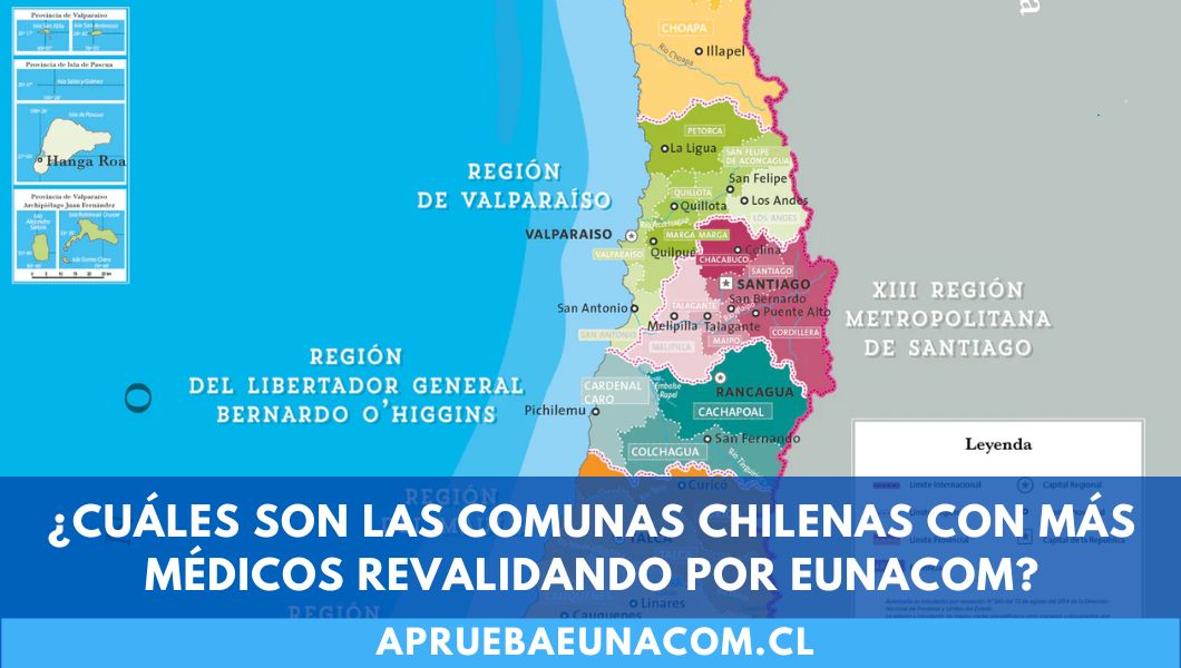 ¿Cuáles son las comunas con más médicos revalidando EUNACOM?