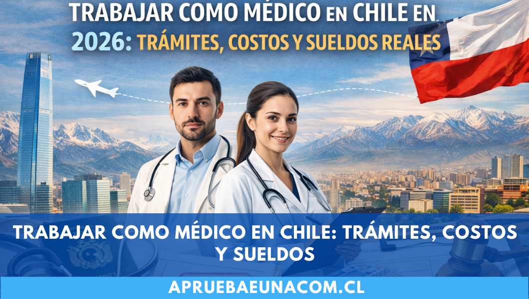Trabajar como médico en Chile en 2026: trámites, costos y sueldos reales