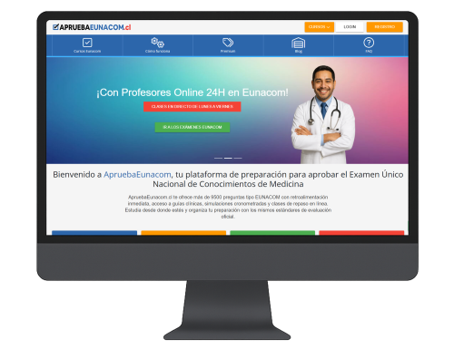 Plataforma Eunacom en ordenador