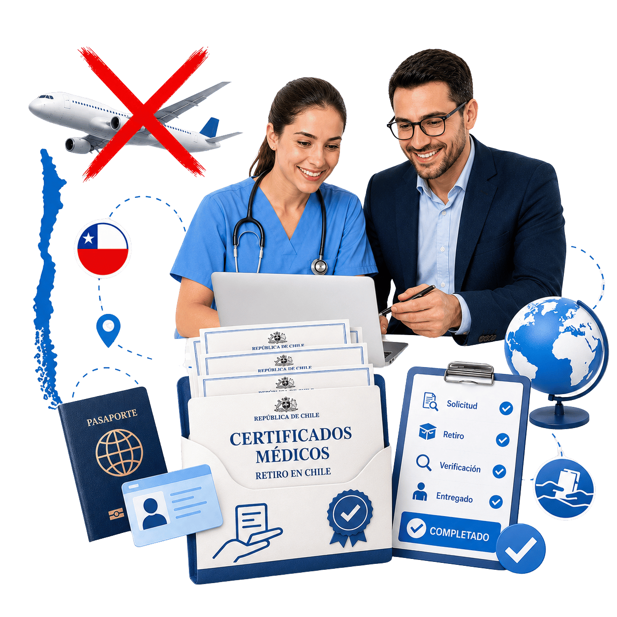 Retiro de Certificados Médicos en Chile Sin Viajar